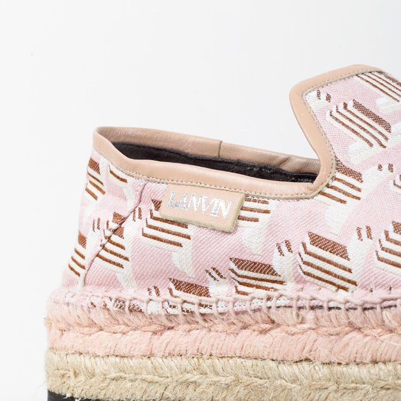Lanvin Pink Monogram Espadrilles - Picture 7 of 10